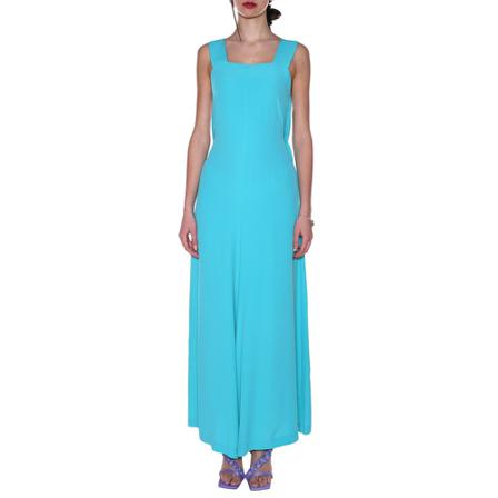 Semicouture Dress Y2Su08 , Blauw , Dames , Maat: S Maxi jurken