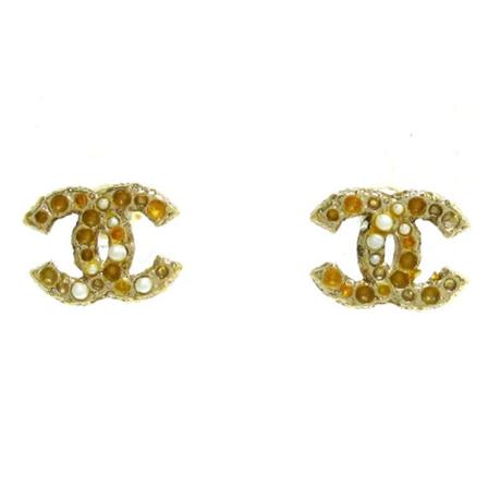 Chanel Vintage Pre-owned Metal reringe Gul, Dame Vintage Smykker, Størrelse: ONE Size