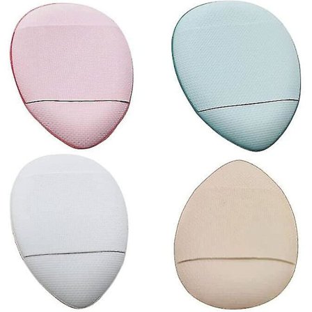 Mini puderpuff för löst puder kropp kosmetisk foundation svamp mjuk puder svampar våt torr sminkverktyg, återanvändbar