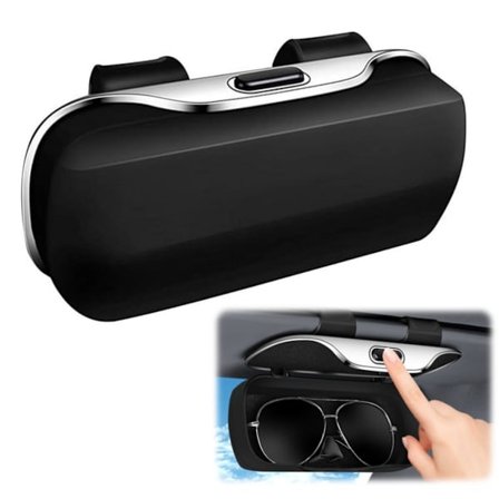 Solbrilleetui, Bil Solskærm, Solbrilleholder, Bil Solbrilleholder, Solbrilleopbevaringsboks, Bil Solbrilleetui, Blødt Bil Solbrilleopbevaringsboks 