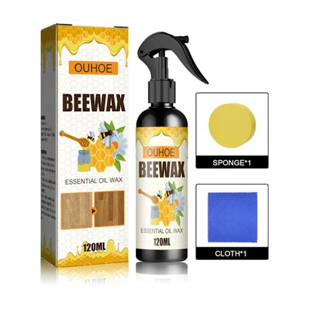 120ML Møbel Bivoks Spray Gjenopprett Glans Møbler Dimspray for Tre Møbler