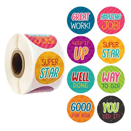 500 kpl kannustintarra kannustava tarra palkinto motivoiva tarra