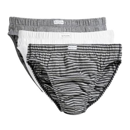 Fruit Of The Loom Classic Slip Briefs for menn (3-pakning) S Svart/Hvit Stripe S Black/White Stripe
