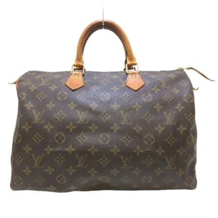 Louis Vuitton Vintage Pre-owned Speedy 35 Monogram Håndtaske Brun, unisex Vintage Tasker, Størrelse: ONE Size