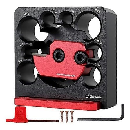 6PCS Dowel Maker Jig Kit, Metrisk 8mm till 20mm Justerbar Dowel Maker, med Karbidblad, för Träpinnar Träbearbetning