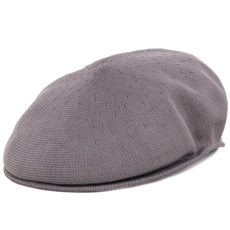 Kangol - Grau flatcap Cap - Tropic 504 Charcoal Flat Cap @ Hatstore