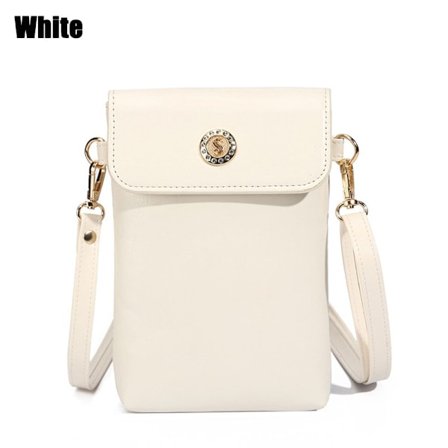 Liten Axelväska Mobilväska VIT - spot försäljning