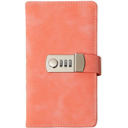 Dagbok med lås for jenter/kvinner/gutter, journal med lås for barn gave, Pu skinn notatbok med lås, låst dagbok for reise, barnedagbok med kombinasjon