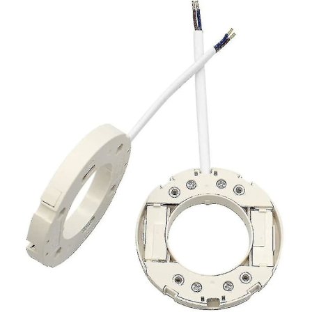 2-pakning Gx53-sokkel H-kontakt overflatefeste sokkel for LED Lfc med 10 cm ledning og skruer, DB