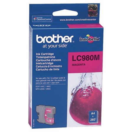 Brother Bläckpatron LC980 M, LC-980M, Innobella -bläck, magenta, singelförpackning - Lyreco - Toner och bläck - Bläckpatroner - Bläckpatroner Brother