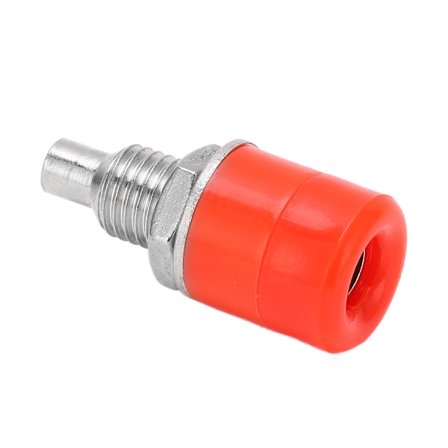 20 stk. 24.070 4 mm panelbananstik kobber hunadapter forniklet bananstik til elektronisk udstyr rød