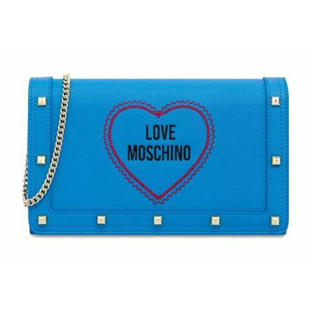 Moschino, Shoulder Bag Blauw, Dames, Maat:ONE Size