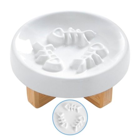 Cat Dog Slow Feeder Kulho Cat Puzzle Feeder Keraaminen