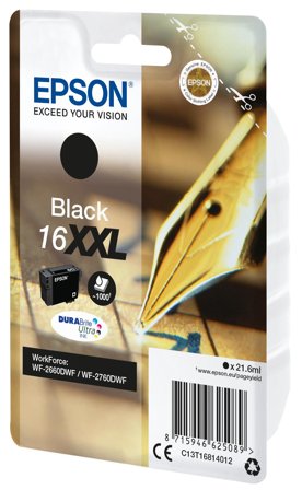Epson 16XXL - XL - svart - original - blekkpatron