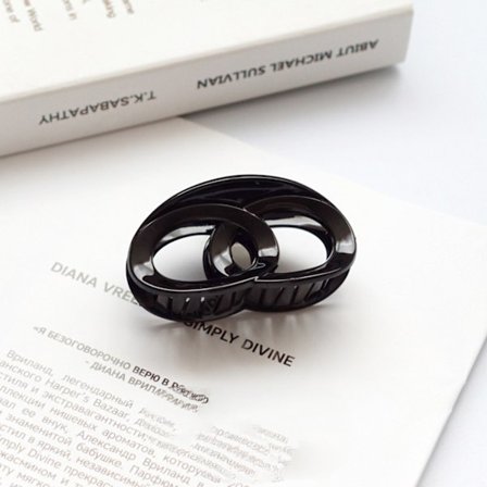 Hyvännäköiset läpinäkyvät hiuspihdit, lempeät ja tyylikkäät naisten hiuspihdit, 3 kpl ---- Musta