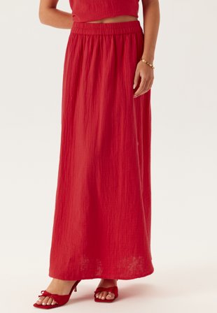 Pieces Pcsastina Hw Maxi Slit Skirt Lollipop Tøj