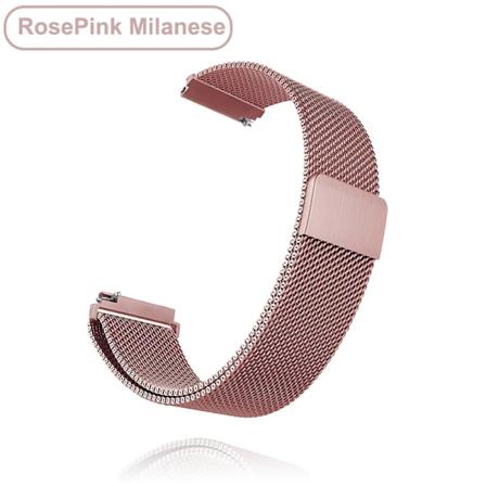 Uusi 18 mm 20 mm 22 mm hihna Garmin Venu 2S:lle Ranneke Vivoactive 3 4S 4 Forerunner 245 645 Galaxy Watch 4 Classic 42 46 mm Ruusukullanvärinen 