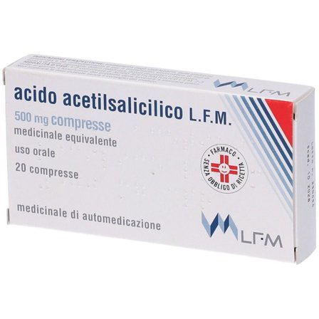 LFM Acido Acetilsalicilico 500mg 20 compresse
