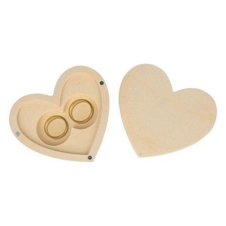 Ringsjal - Artemio - Hjärta - 10 x 9 cm - Romantisk - Innehåll