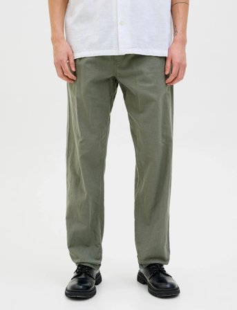 Jack & Jones Jpstkane Summer Linen Blend Jogger Sn - Khaki green - XS