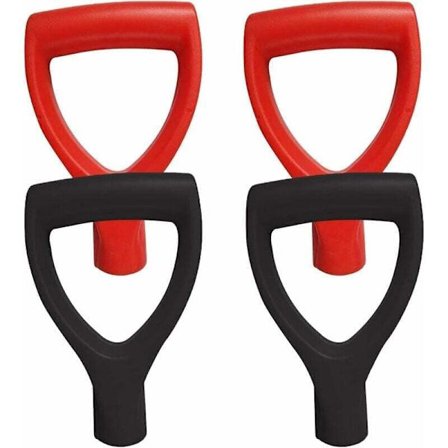 4 håndtag med plastreserve-snehandtag, sneskovl-erstatning af greb plasthåndtag sneskovl håndtag til skovle gaffel haveredskaber tilbehør