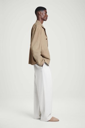 COS Homme Mules En Daim in Beige