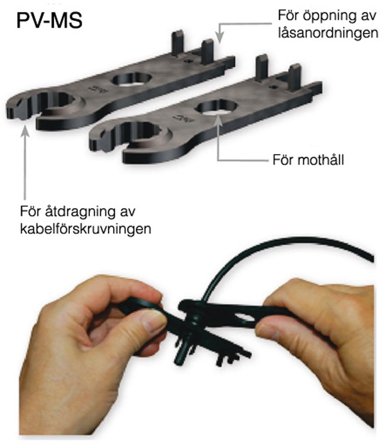 Z 7326024-00 Monteringsnøkkelsett MC4, plast, Elfordeling & strømforsyning