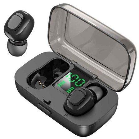 Bluetooth-hörlurar, trådlösa hörlurar, in-ear TWS stereo svart