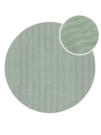 Tide Washable Ø 120 Small Green Round Rug
