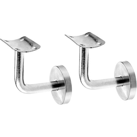 2-delt håndlisteholder Håndliste Støtte Gelænderholder Fremstillet af rustfrit stål Håndliste Gelænder Vægbeslag Tilbehør 48mm X 30mm