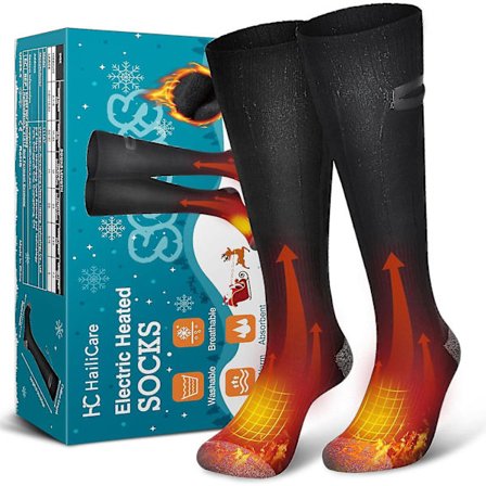 Uppvärmda strumpor för män, kvinnor, elektriska värmestrumpor, uppladdningsbar 4000 mah batteridriven thermal foo