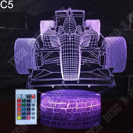 Optisk lampa - TD - Formel 1-modell - 7 färger - Taktile - Låg förbrukning