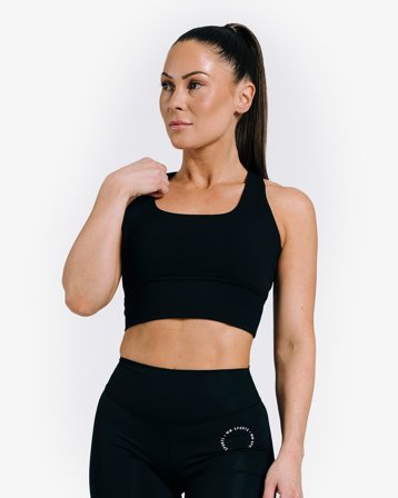 MM Sports Workout Sports Bra, Black - XS, Treningsklær & Sko, Treningsklær Dame, Sport-BH