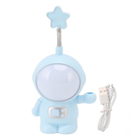 Astronaut Natlampe 3W LED USB Opladning Boligindretning Blå Lampe