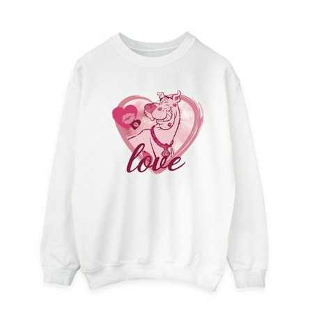 Scooby Doo Herr Love Kisses Sweatshirt L Vit
