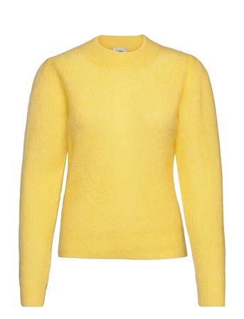 Brooky Knit Puff O-Neck Yellow Second Female