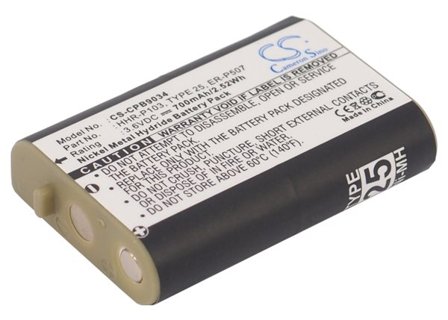 Batteri til trådløs telefon for Radio Shack 23-966, 43-9004, 43-9015 etc.