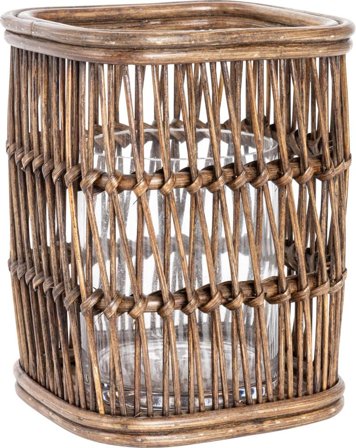 Lama Lykt Rotting Firkantet H24