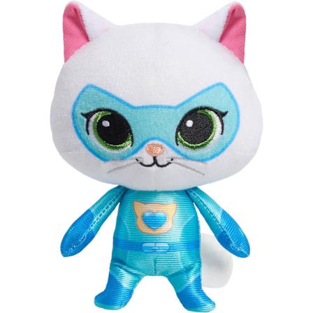 Just Play Disney Junior SuperKitties 6,5 tommer Lille Plysstofdyr, Bitsy, Killing, Legetøj til Børn fra 2 år