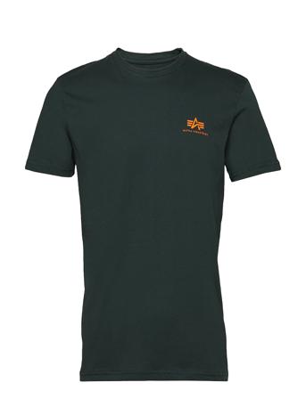 Basic T Small Logo T-shirts Short-sleeved Musta Alpha Industries