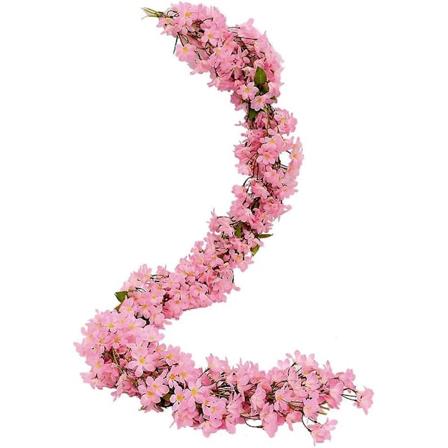 Konstgjorda Sakura Körsbärsblommor - 2 st, 5,6 fot - Hemträdgårdsfest Bröllopsdekor