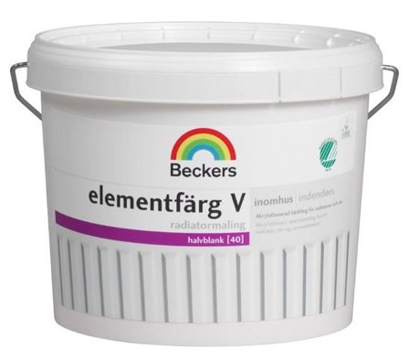 Beckers Elementfärg, V 050547 halvblank, 3L, Antikvit, Färg & tapeter