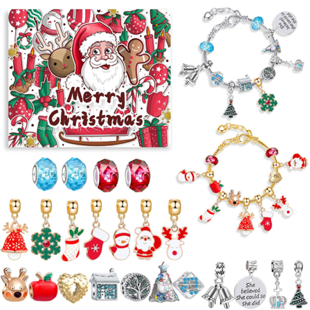 1set Christmas 24 Days Countdown Calendar Surprise Blind Box Ha
