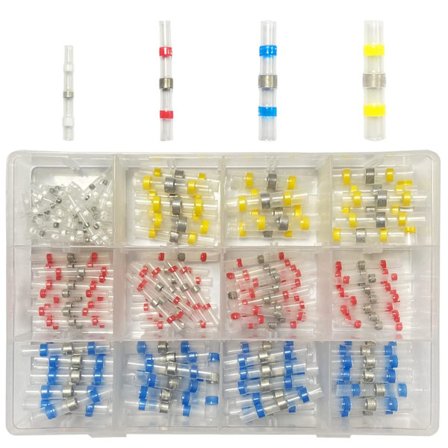 200 stk Loddeforbindelser med Isolerte Ledninger, 4 Størrelser 26-10 A