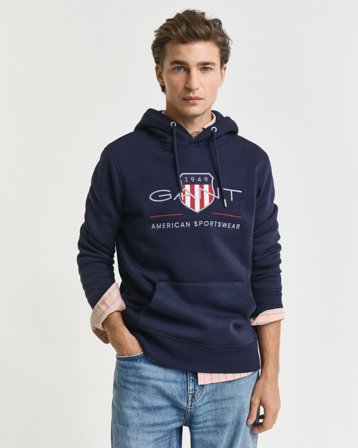 GANT Herren Hoodie (XS) Blau