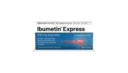 Ibumetin Express 20 tabl., Medicin & Pleje, Håndkøbsmedicin, Smerter