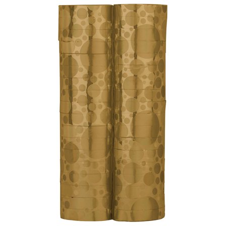 Serpentiner med Prickar Guld 2-Pack