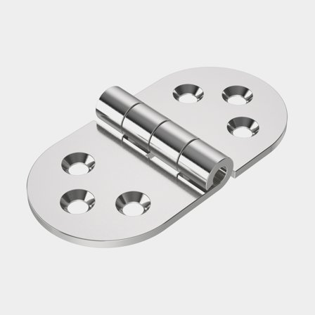 Hatch hinge Roca, 78 x 40 mm, acid-resistant stainless steel (AISI 316)