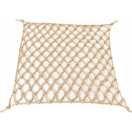 Tau-nett, sikkerhetsnett for lekeplass, maskebredde 6 cm, tau-tykkelse 4 mm, (størrelse: 1x4 m), presenninger og tilhenger-nett