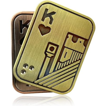 Magnetisk Fidget Slider, Voksen Fidget Legetøj, Metal Poker Push Card Fidget Slider Stress Relief Legetøj, Metal Magnetisk Kontor Skrivebord Legetøj 
